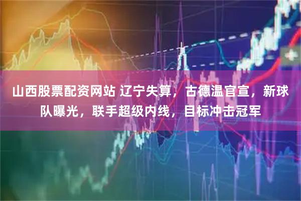 山西股票配资网站 辽宁失算，古德温官宣，新球队曝光，联手超级内线，目标冲击冠军